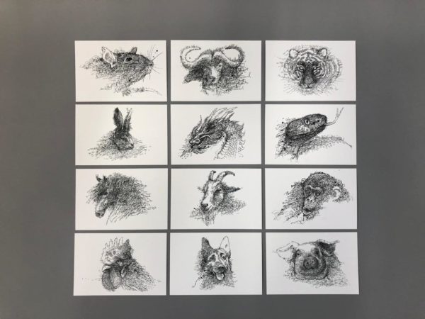 Les 12 animaux du zodiaque chinois en cartes postales – Image 2