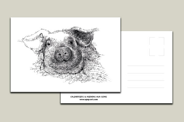 Cartes postales des animaux du zodiaque chinois – Image 10