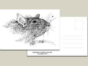 Carte postale Rat