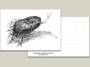 Carte postale Serpent