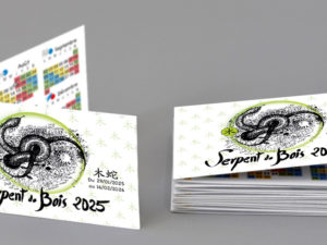 Mini calendrier Serpent de Bois 2025
